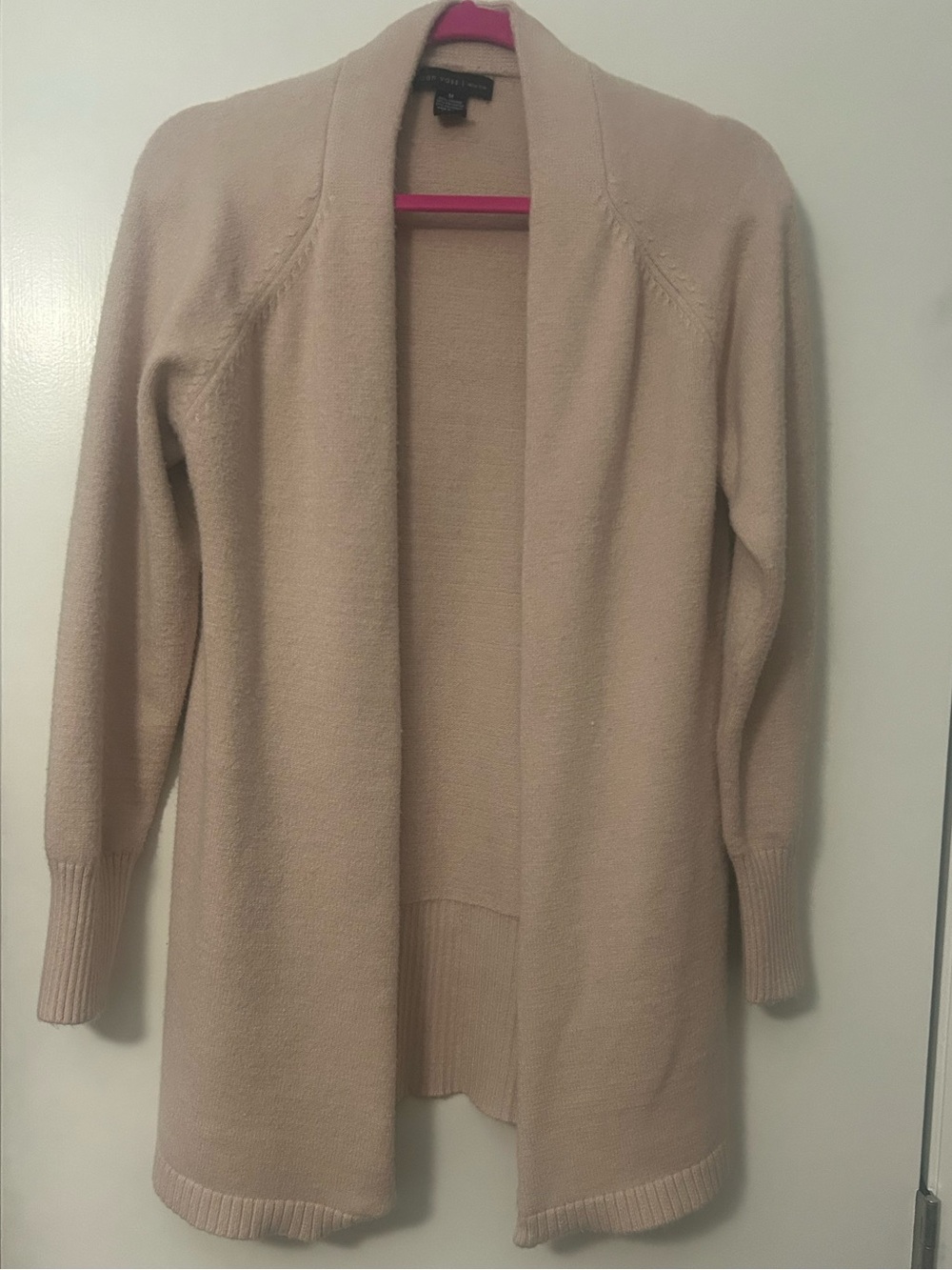 Joan Vass open-front knit cardigan